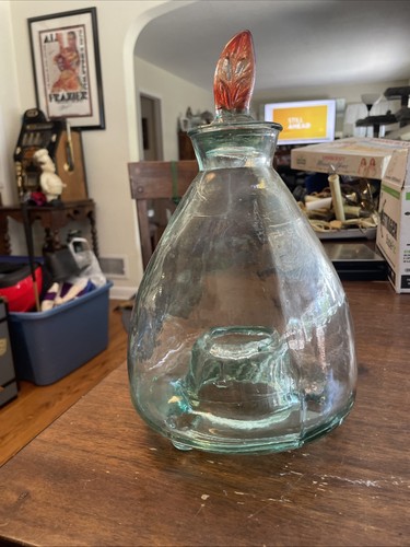 Antique large handmade green - antique,